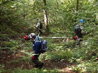 ◆豪士山登山道整備参加◆