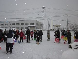 １月２６日　雪山つくり・雪作業