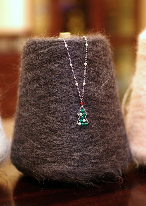 「クリスマスツリータイプのネックレス」の画像
