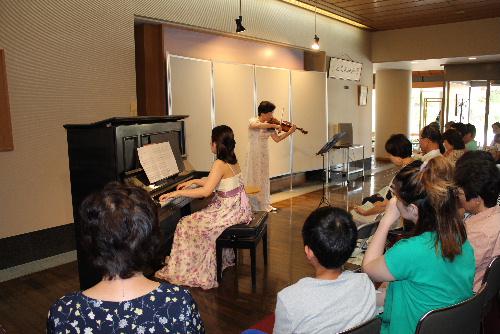 第２回施設活用文化講座　「ヴァイオリンとピアノの調べ」