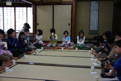 自分たちで作った干し柿もおいしかったよ