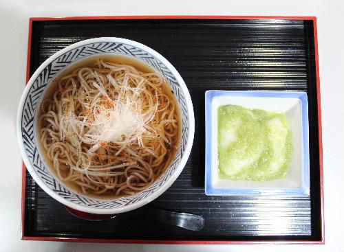 仙台文学館で昼食「ねぎそばとずんだ餅セット」