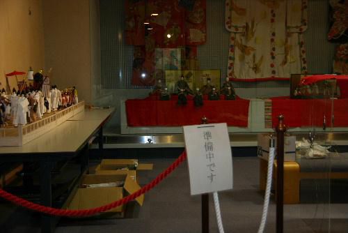 「ひなまつり展」準備が着々と