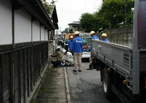 臨雲文庫北側のブロック塀を改修