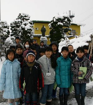 記念館の見学を終えて