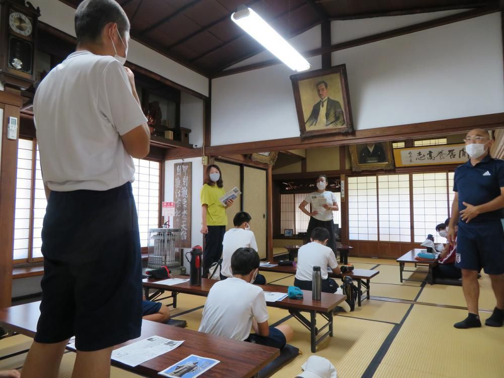 赤湯中学校生徒の皆さんが来館されました　②社会科見学