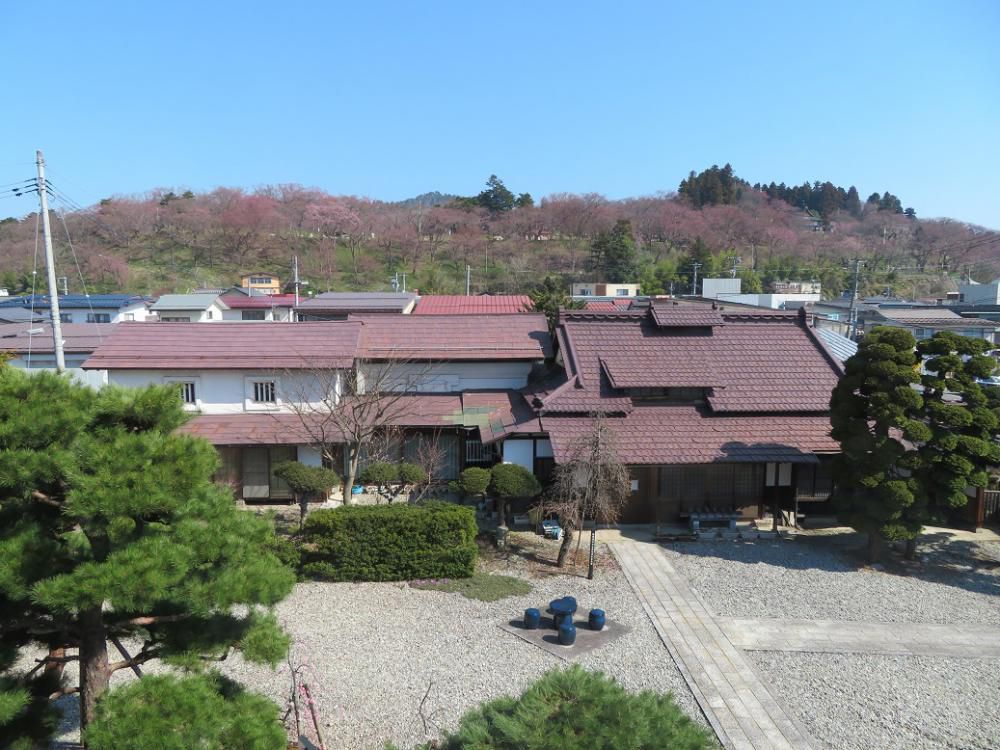 ４月２日朝９時、烏帽子山の桜の様子です