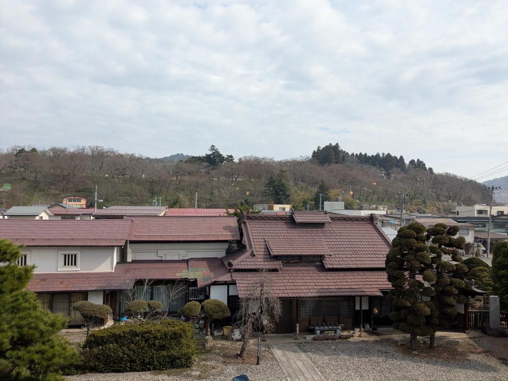 ４月６日朝９時　烏帽子山の桜の様子です