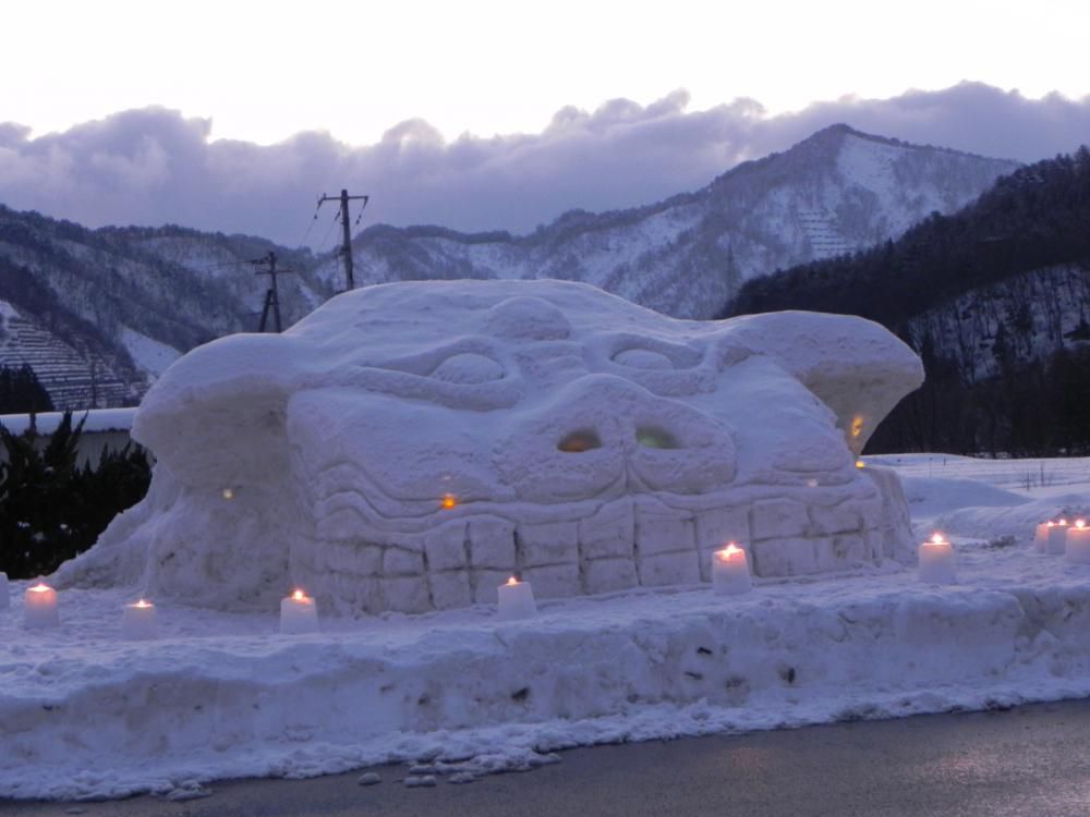 ながい雪灯り回廊＊まちとダムをつなぐスノーランタンを開催します。