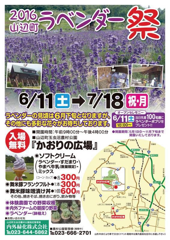 2016山辺町　『ラベンダー祭』