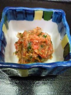★味よし「人気のおつまみ、梅たたき！」