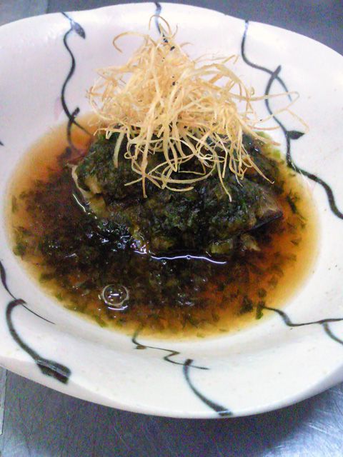 ★味よし「鮑（あわび）の磯部（いそべ）煮です！」