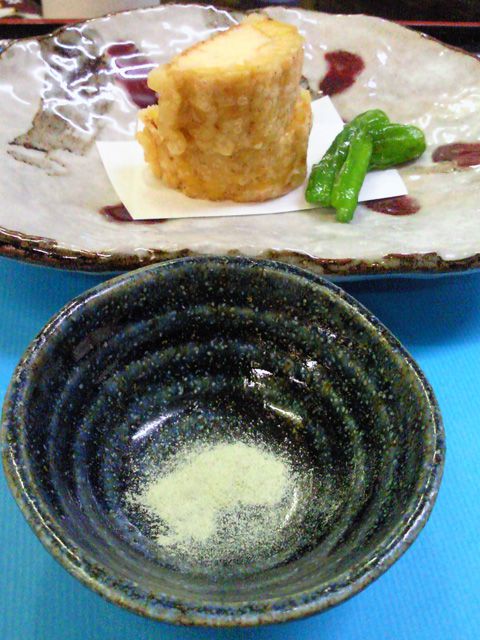 ★味よし「もろこし＆海老真丈（えびしんじょう）揚げです！」