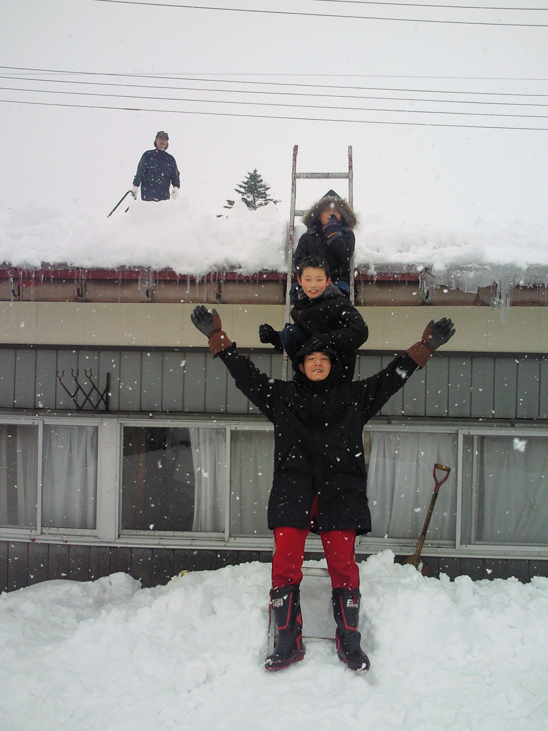 ★味よし「THE雪下ろしでした！！（笑）」