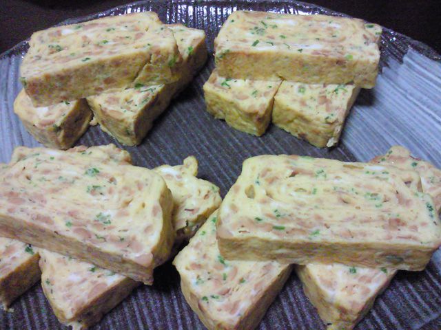 ★味よし「紅大豆の納豆玉子焼きです！！」