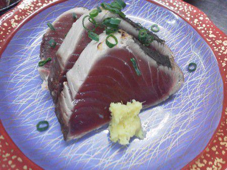 ★味よし「初・鰹（かつお）の旨いところ！入ってきています！」