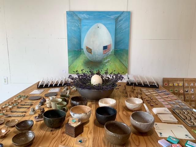 庭にくるドードー鳥をスケッチしました展