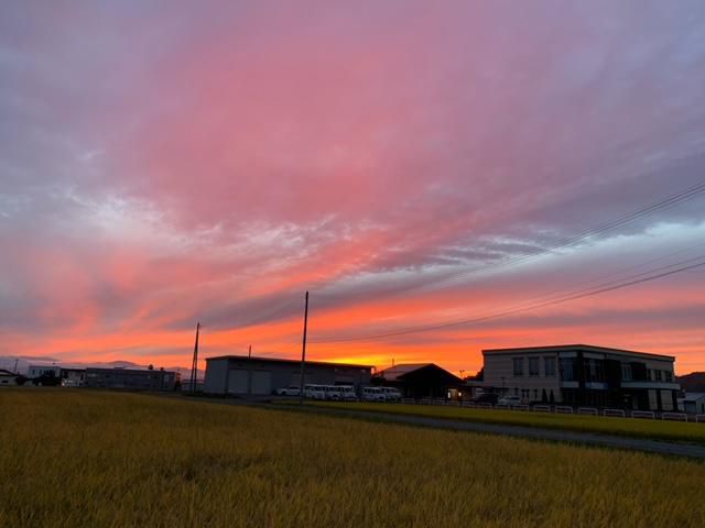 秋の夕焼け