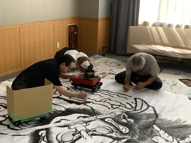 ねぷた絵制作