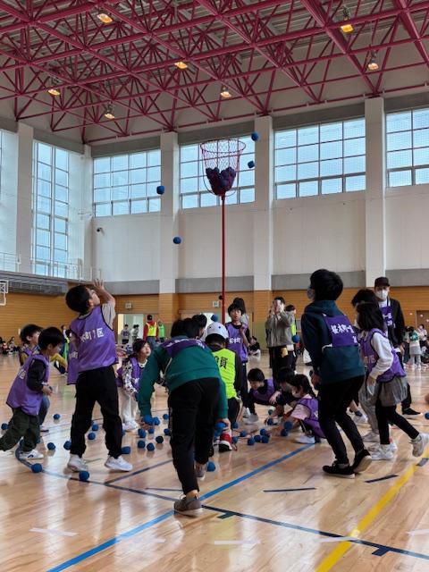 親子まり入れ大会