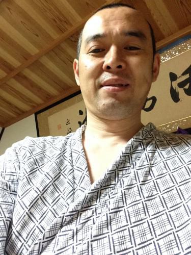白紺浴衣でのお稽古