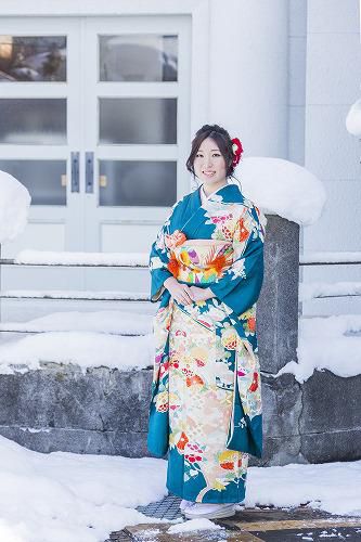 名残の雪景色のストリートロケ撮影