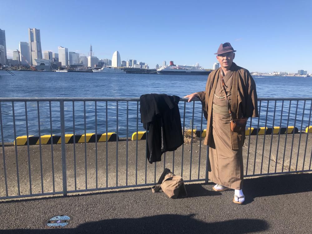 みなとみらい地区背景の山下公園2