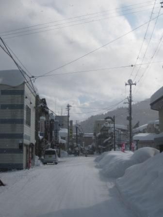 小野川の温泉街