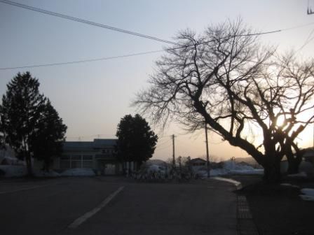 西米沢駅　夕景