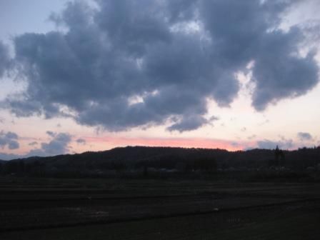 夕暮に・・・