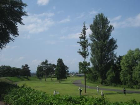松川河川敷で
