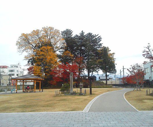 街中の紅葉