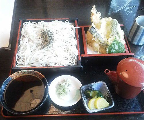 ミニ天ぷらざるそばセット