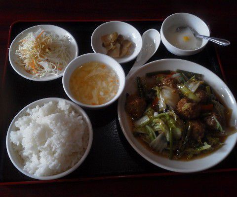 肉だんご野菜炒め定食