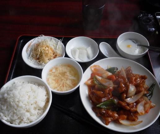 酢豚定食
