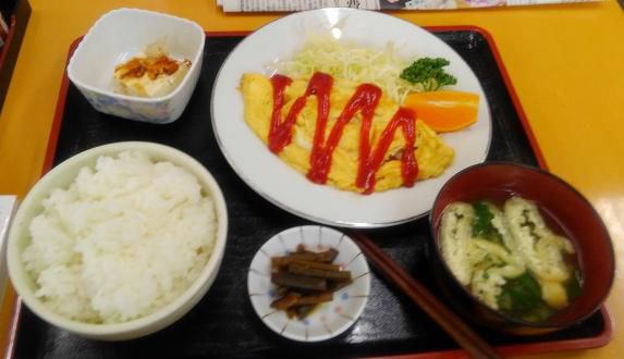 オムレツ定食
