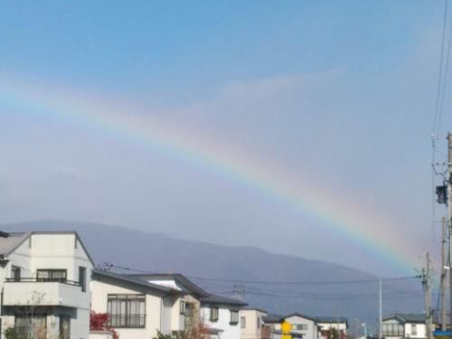 《バラ庭》ガーデンNOW～・・土曜日、虹が。。。！