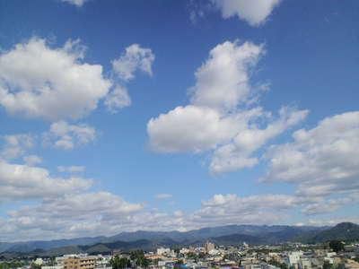本日の当ホテルからの眺望　《東向き》