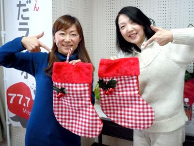 【12/22】サンタさん、靴下にプレゼントいっぱい入れてくださいね♪