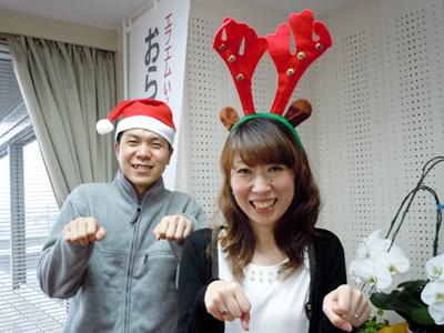 【12/25】お昼もサンタさん登場です♪