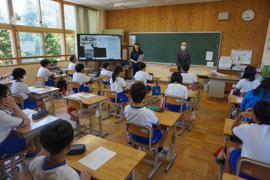 ５年生、葉山登山の事前学習