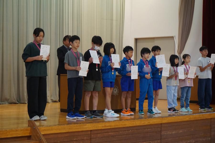持久走記録会の表彰！