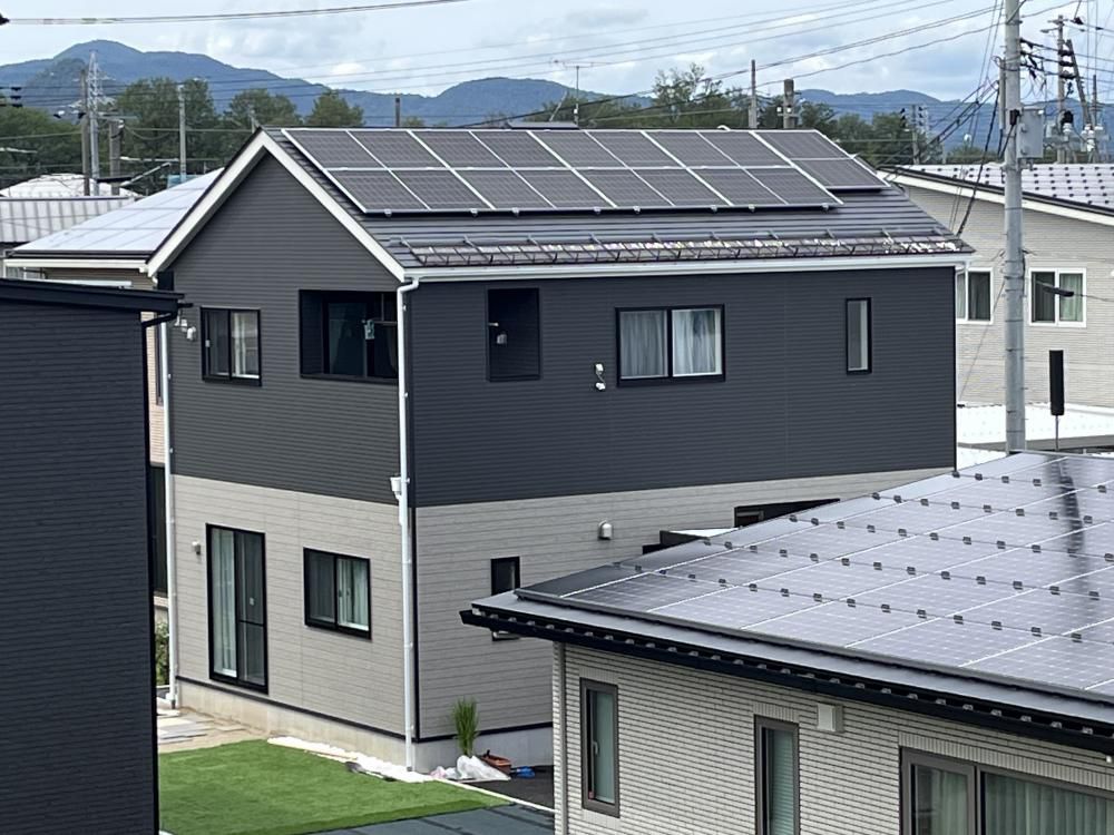 施工事例：山形市K様宅　太陽光8.28kW×パワーコンディショナー5.5kWh