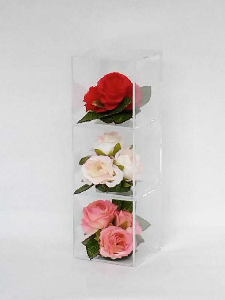 てのり花-TRIANGLE｜ミニ薔薇3色