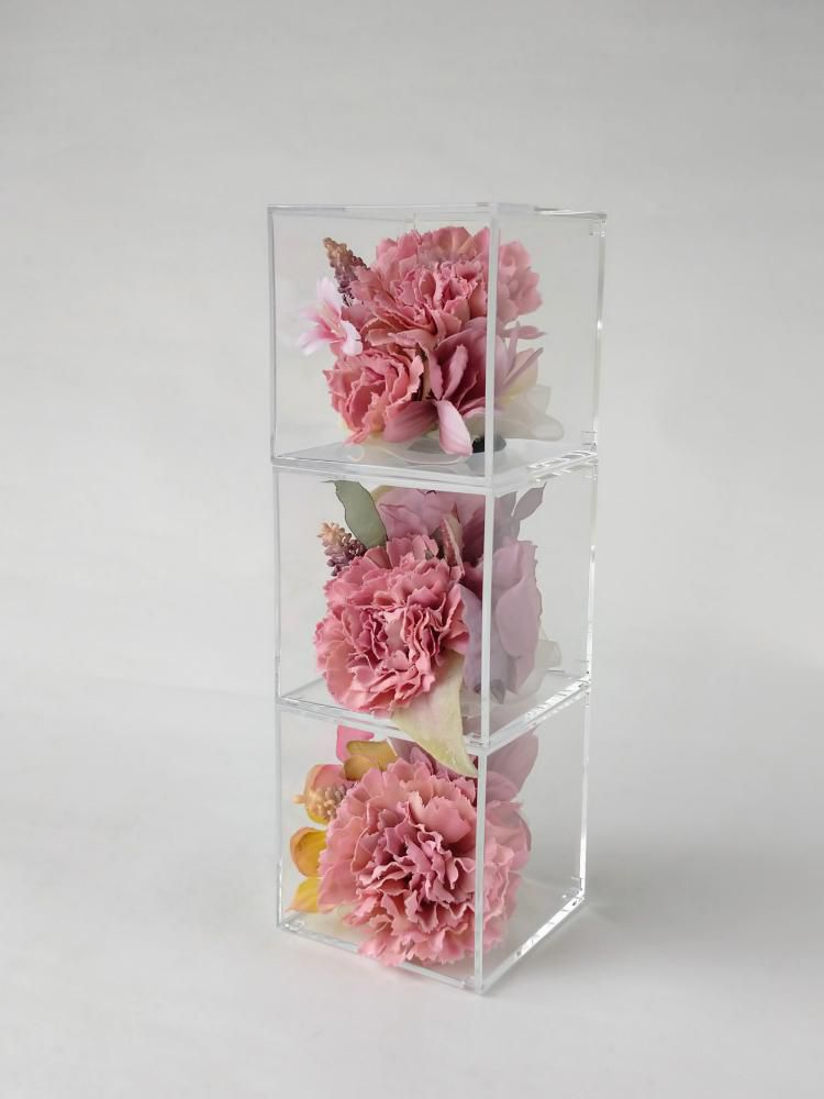 スモーキーピンク×てのり花｜アーテイフィッシャルフラワー