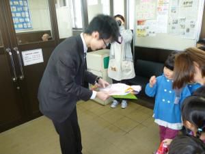 小松幼稚園のみなさんから素敵なプレゼント