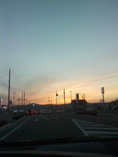 夕焼け。