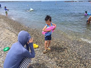海水浴後の日焼けした肌でも入れる温泉