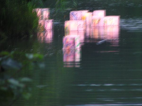 揺れて