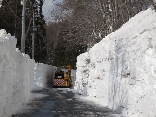 除雪始まる　2